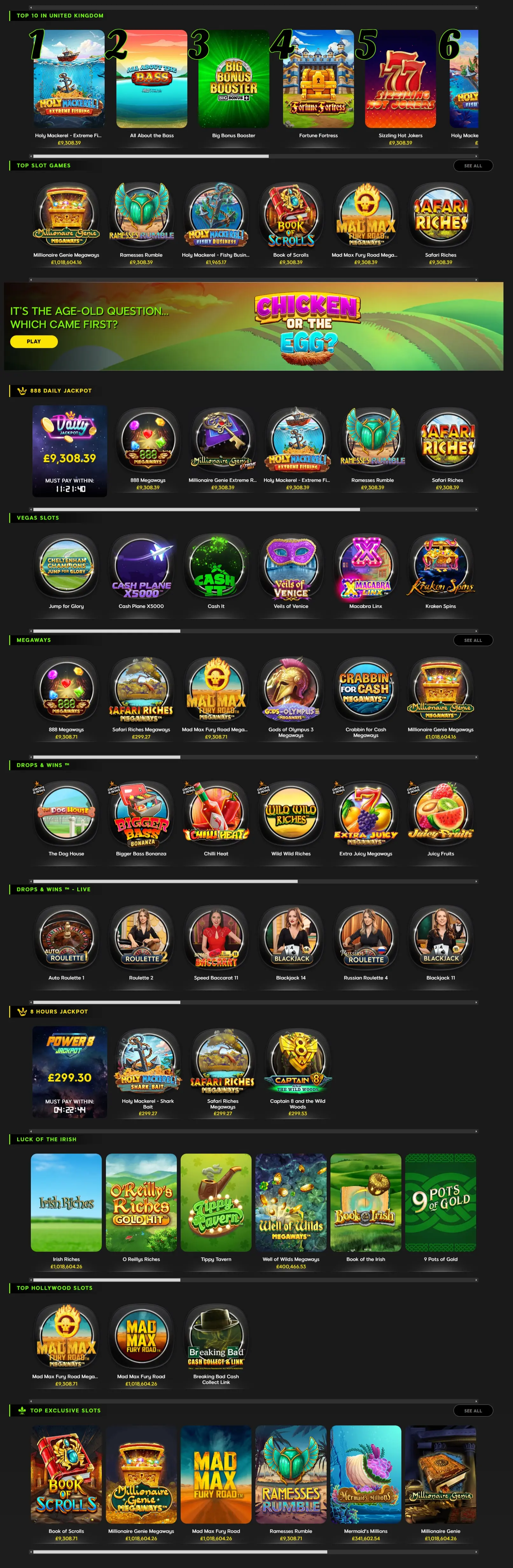 Join Now at 888 Casino